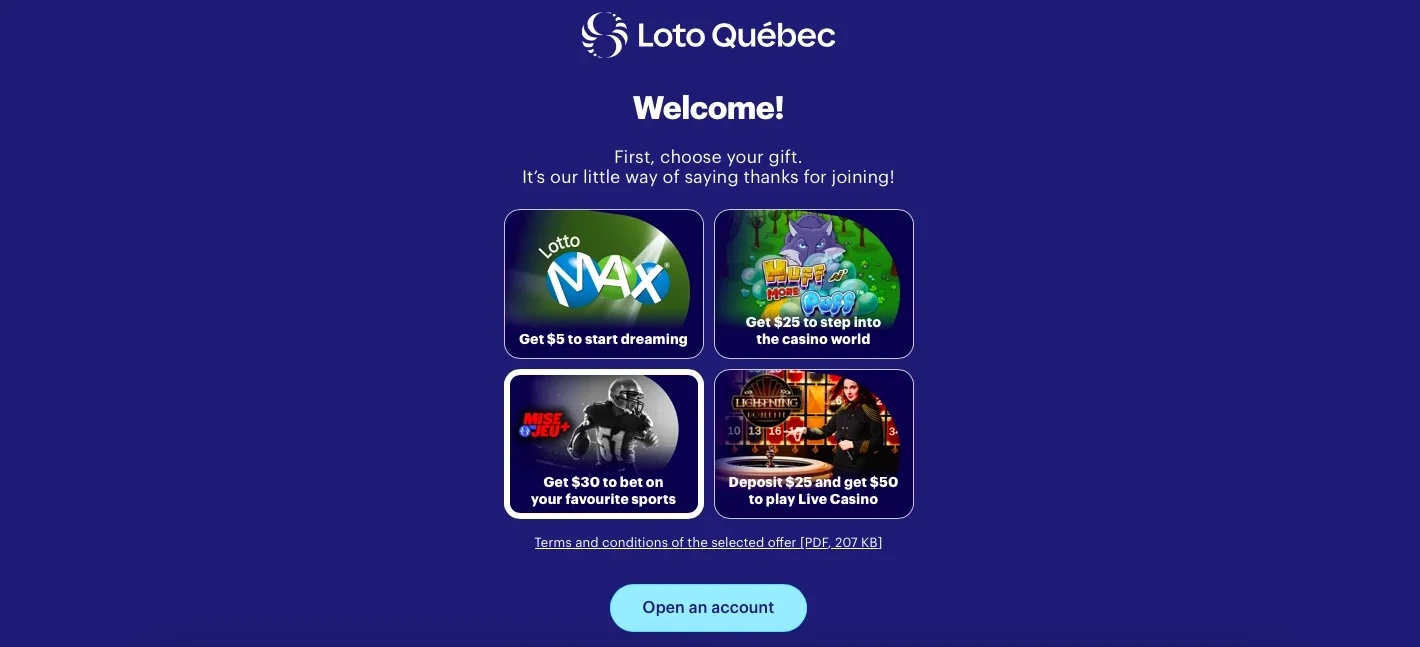 Open an Account in Mise-o-jeu-Step 3 Open an Account in Mise-o-jeu-Step 3