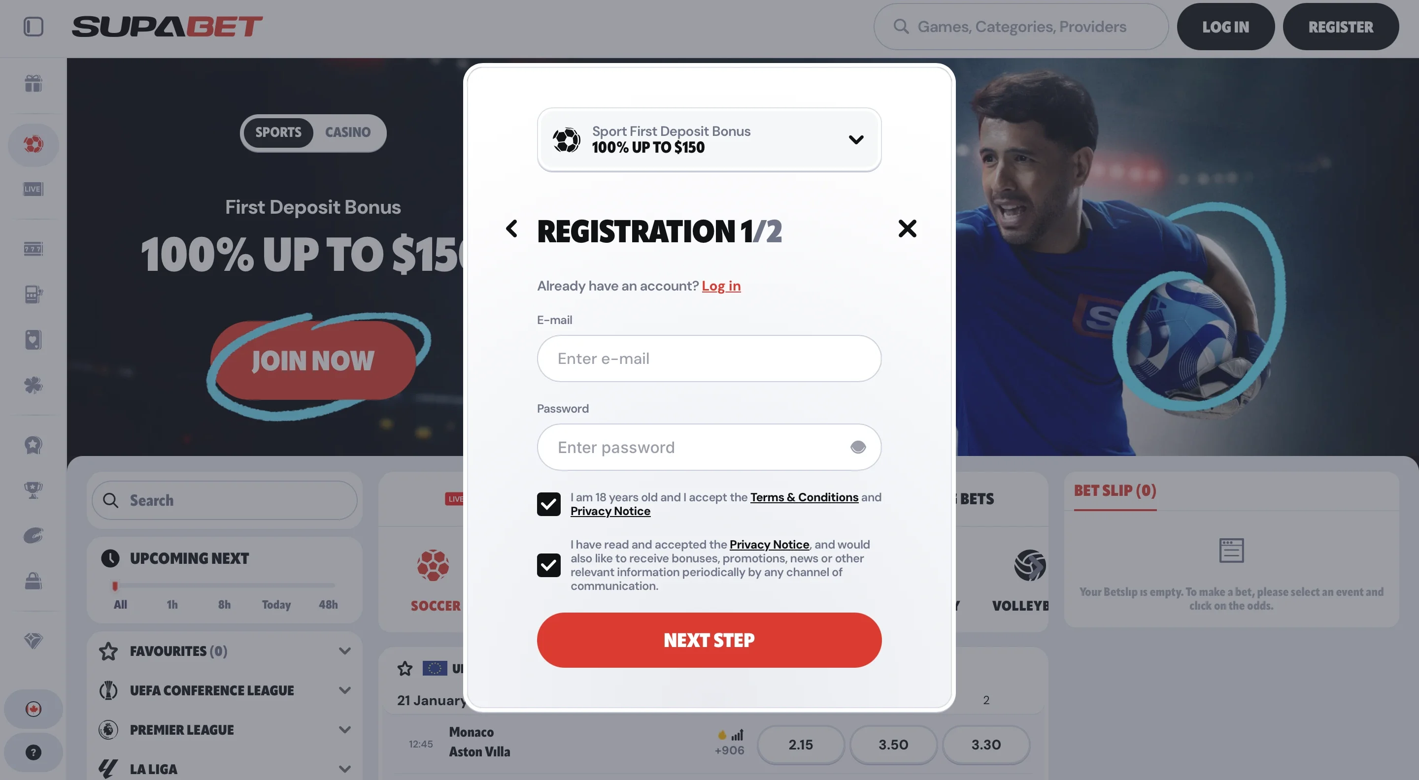 Open an Account in Supabet-Step 3