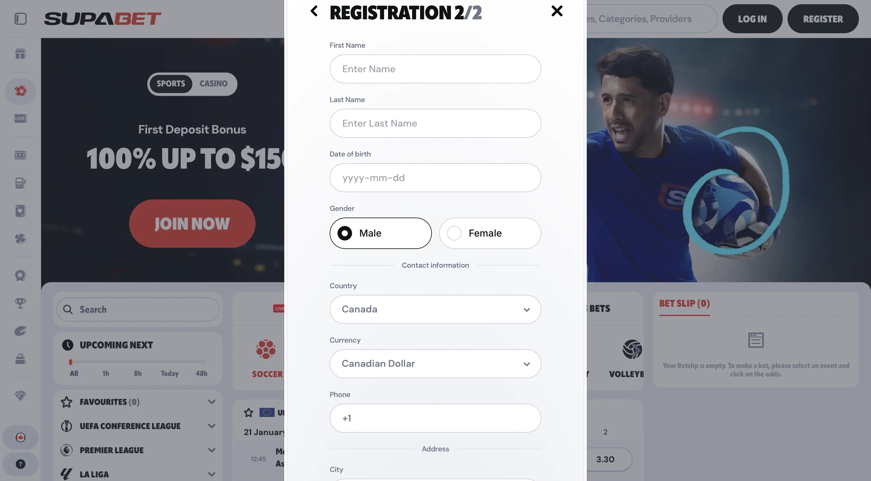 Open an Account in Supabet-Step 4
