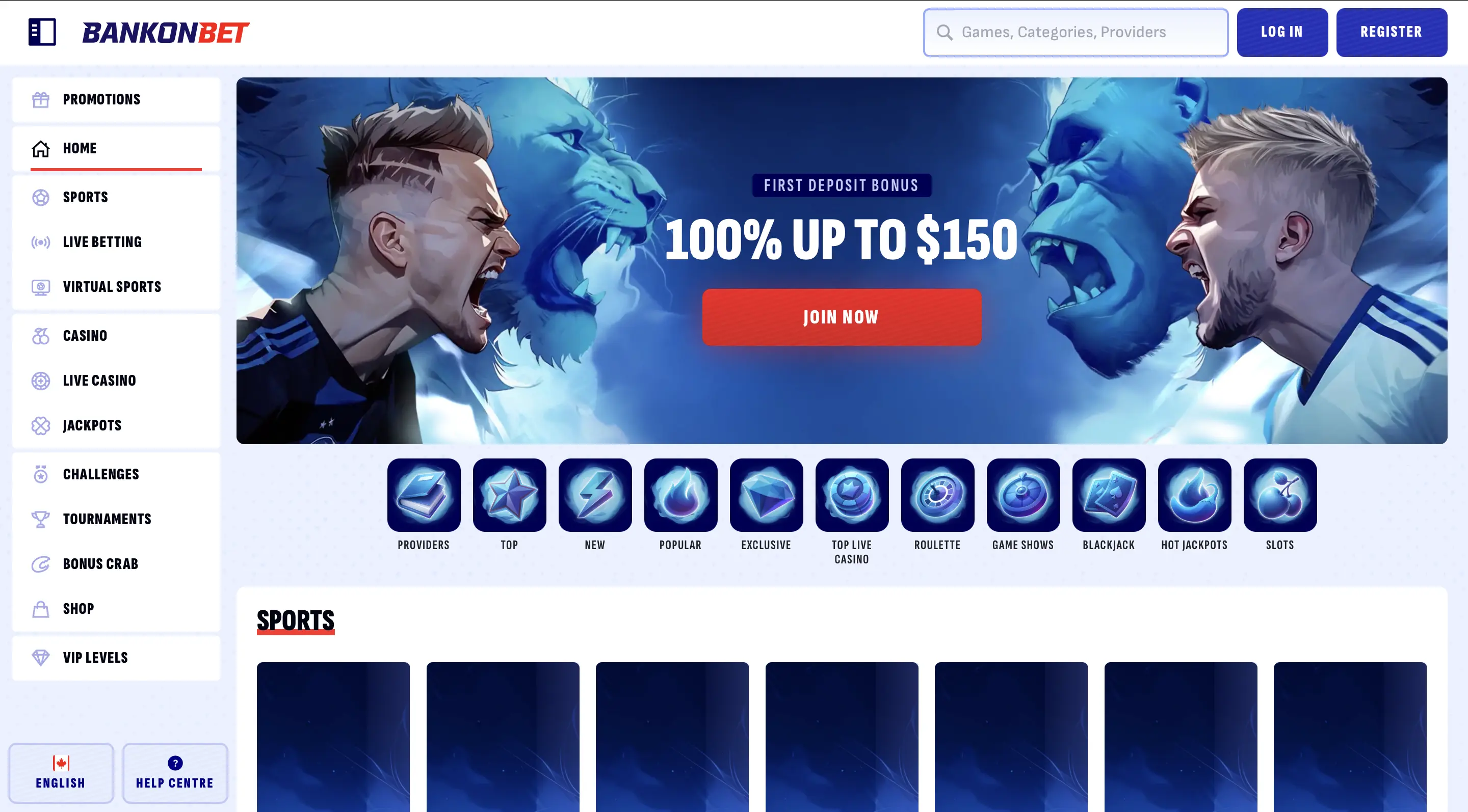 Open an Account in Bankonbet-Step 1