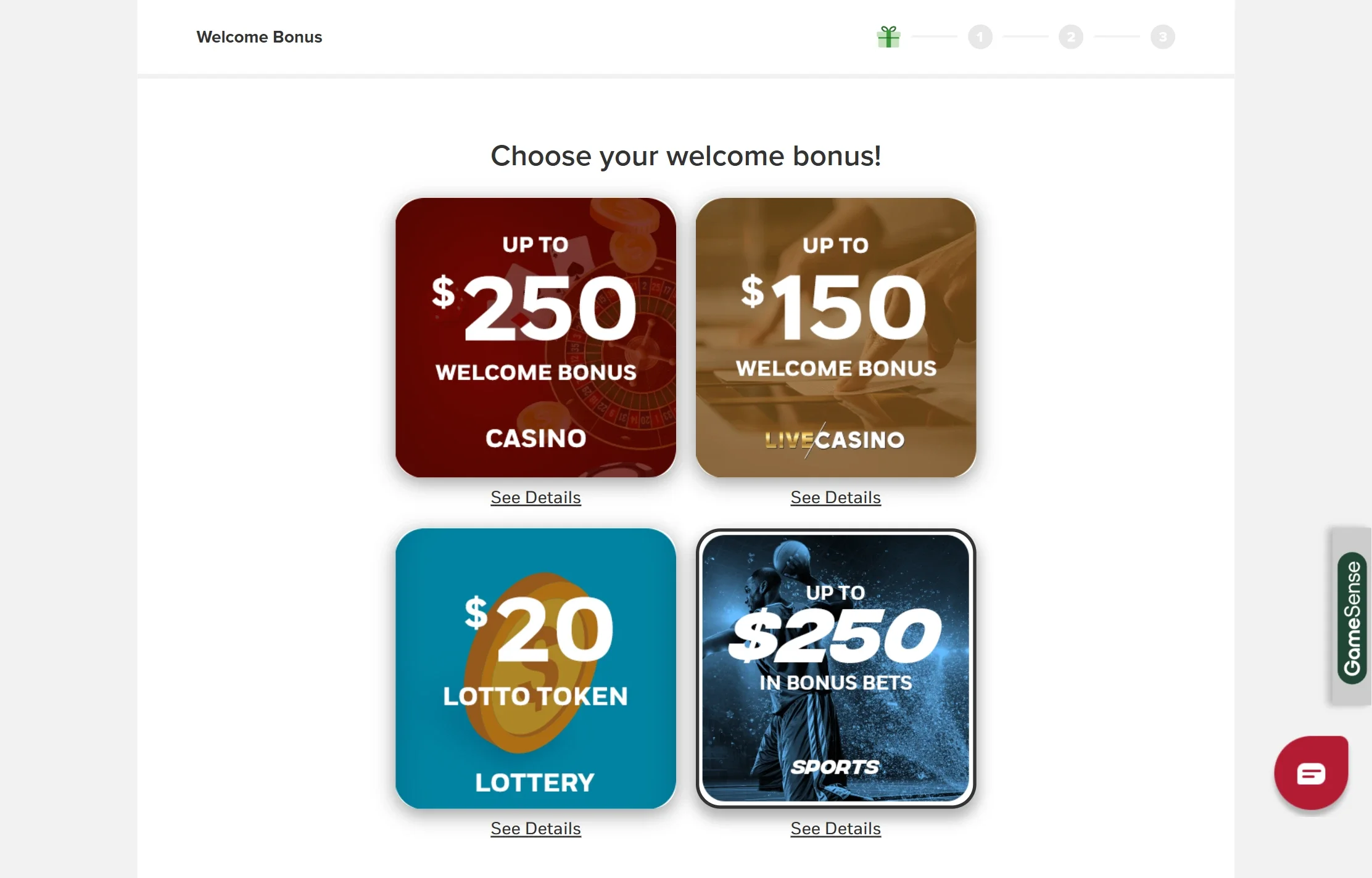 Open an Account in PlayNow-Step 3