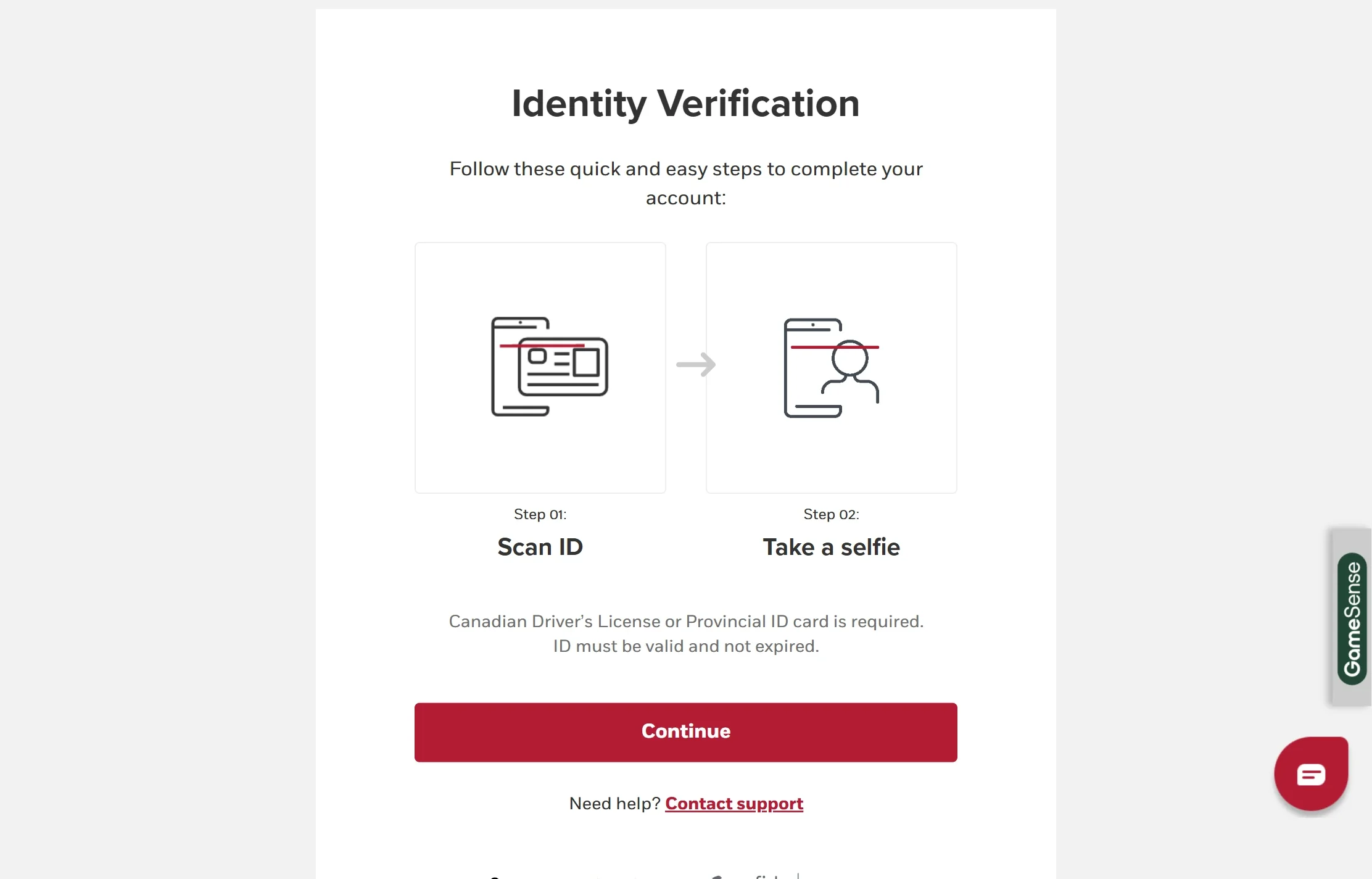 Open an Account in PlayNow-Step 5