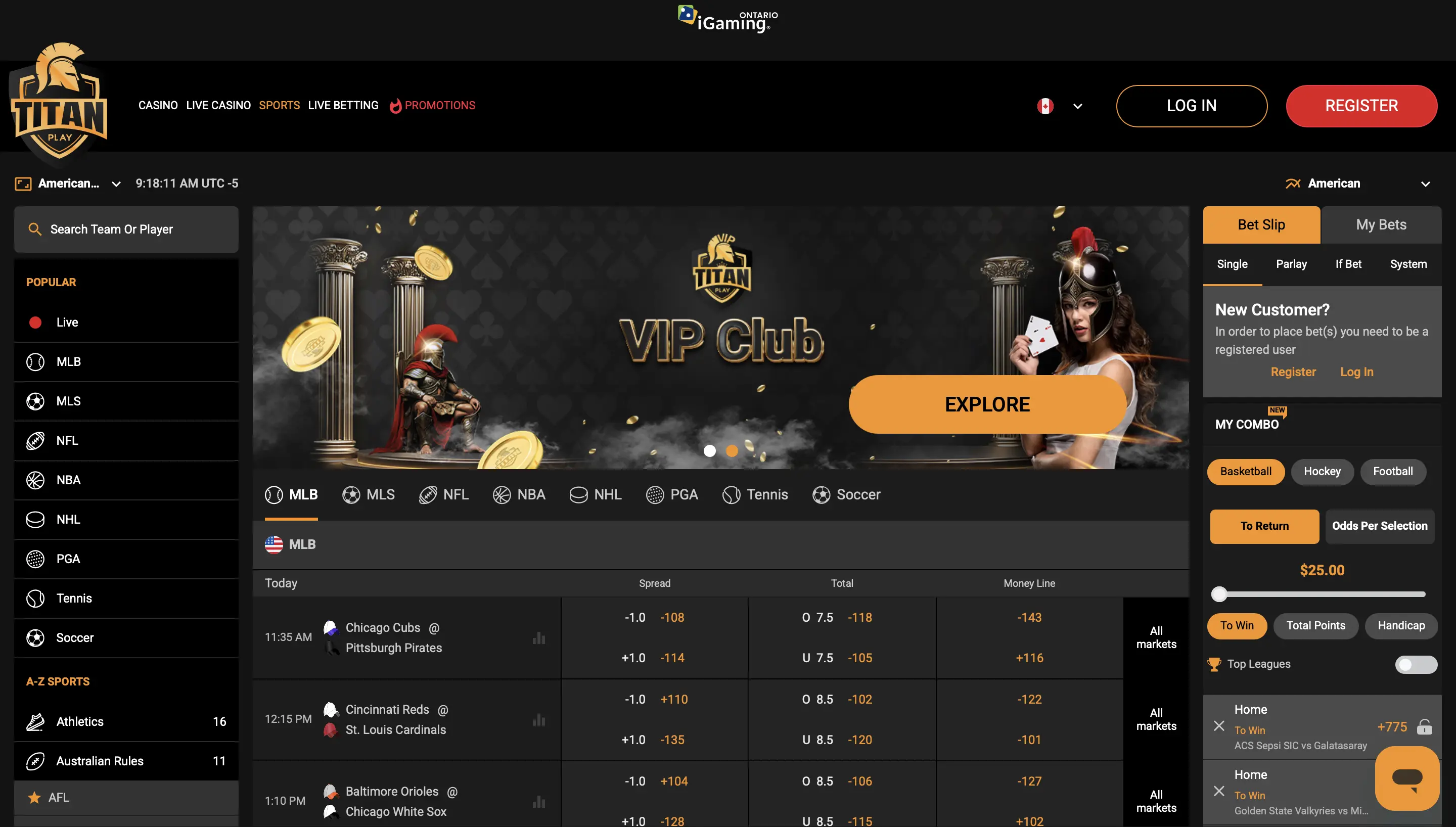 Open an Account in TitanPlay-Step 1 Open an Account in TitanPlay-Step 1