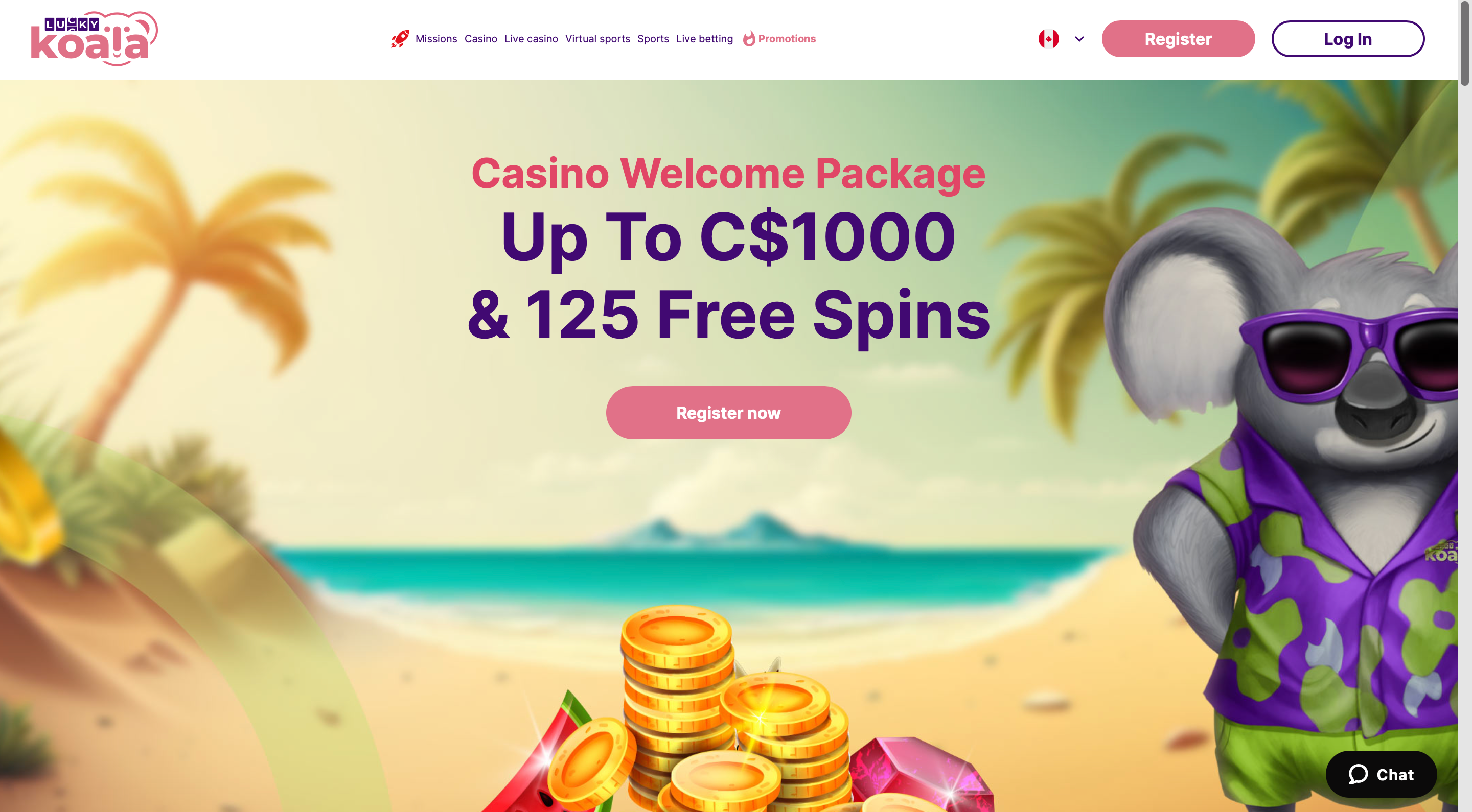 Open an Account in Lucky Koala-Step 1