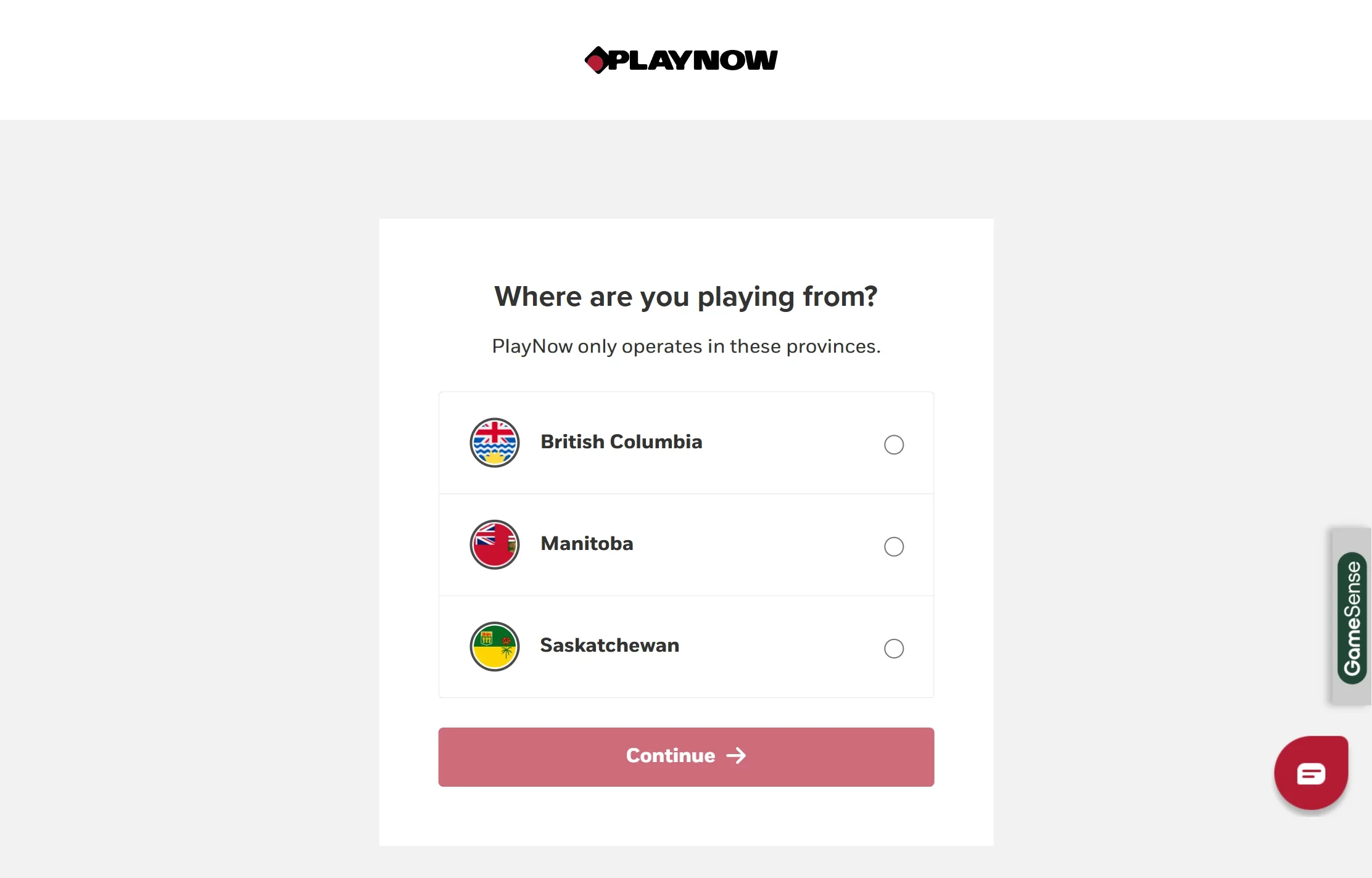 PlayNow sign-up Step 2 PlayNow sign-up Step 2