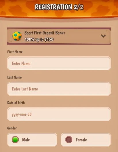 Open an Account in StoneVegas-Step 5.2 Open an Account in StoneVegas-Step 5.2