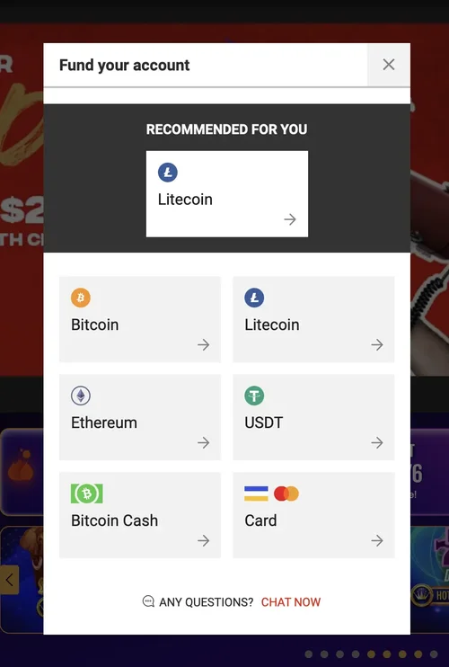 BODOG Fund Your Account