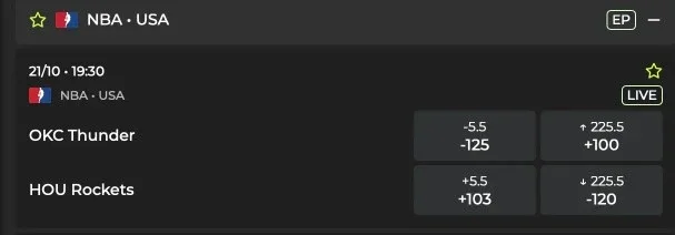 American odds example