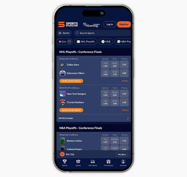 Sports Interaction Ontario App