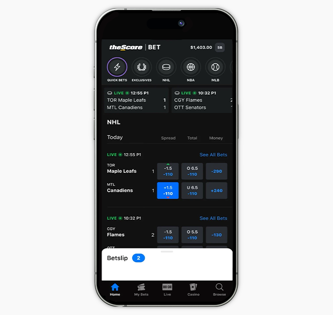 theScoreBet Ontario App