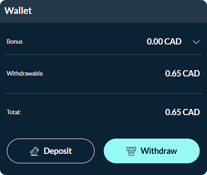 Step 5: Your bonus is credited Step 5: Your bonus is credited