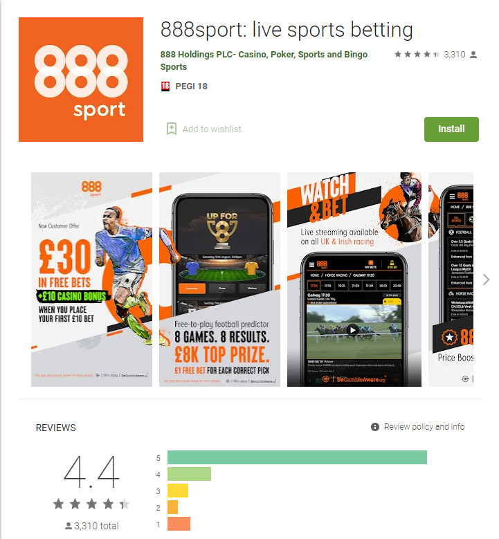 888sport app play store