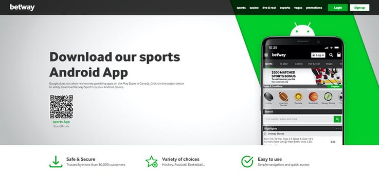 betway mobile android app