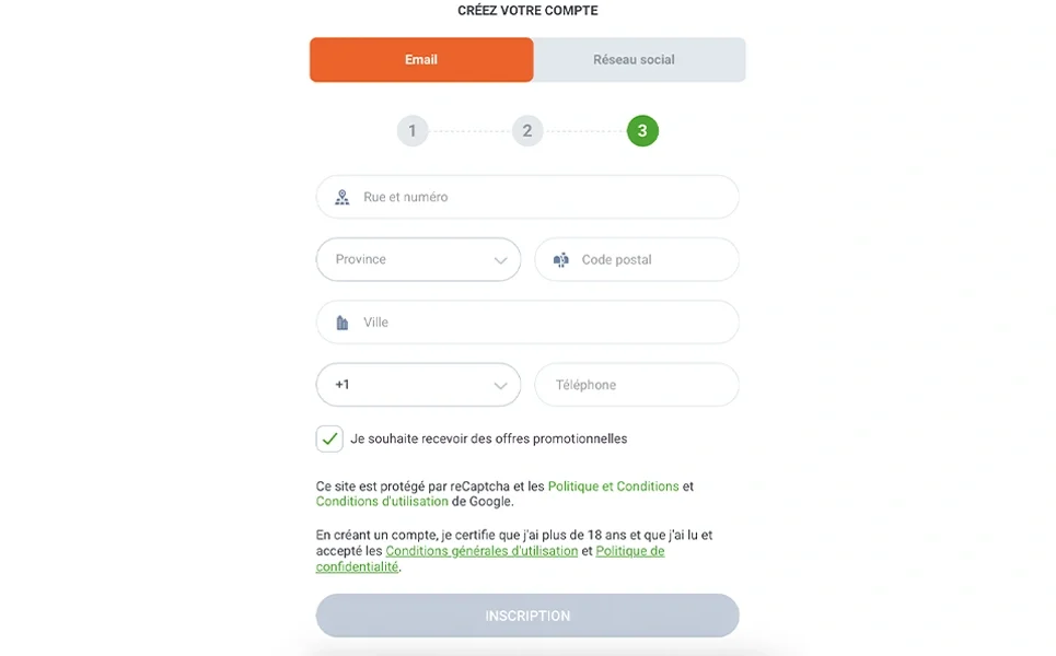 Entrez vos informations de connexion.